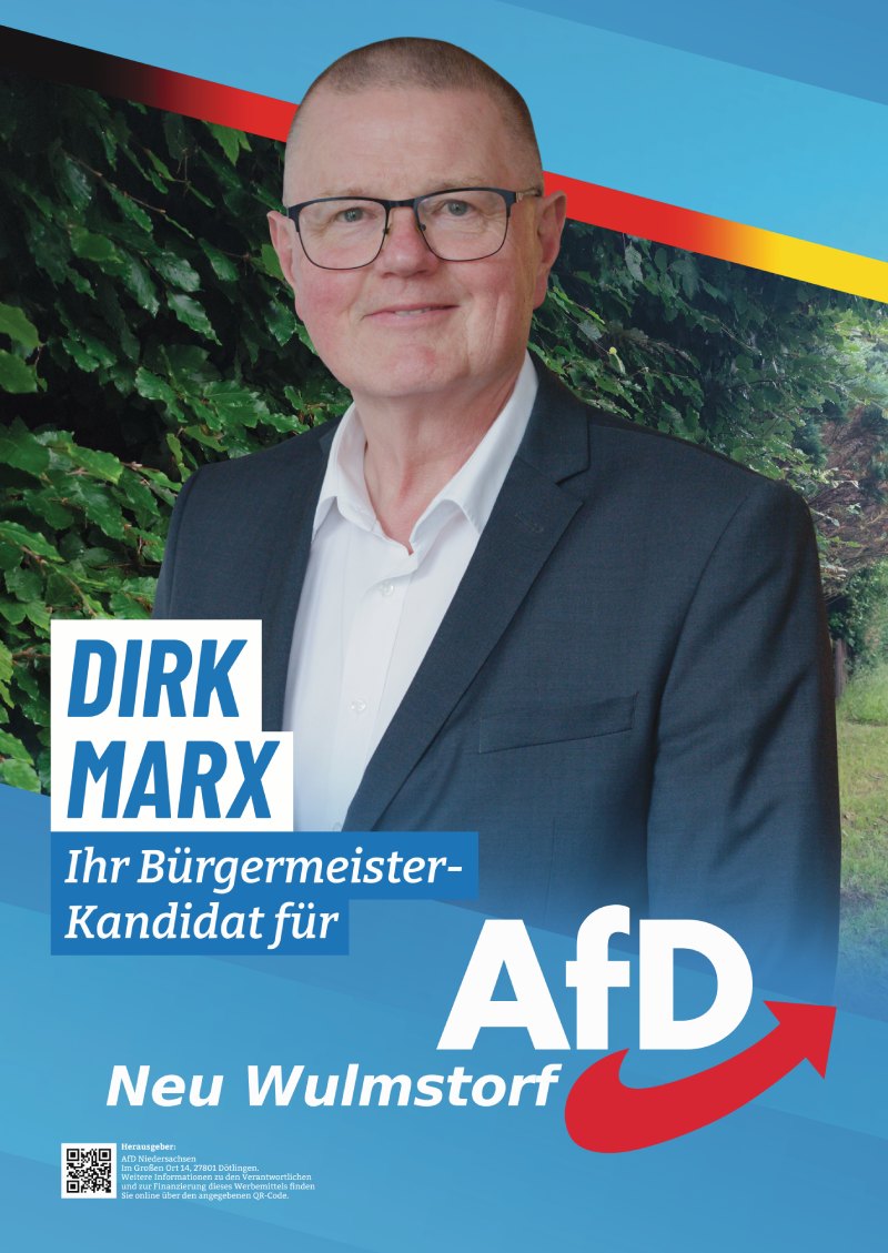 Dirk Marx, Bürgermeisterkandidat der AfD für Neu Wulmstorf